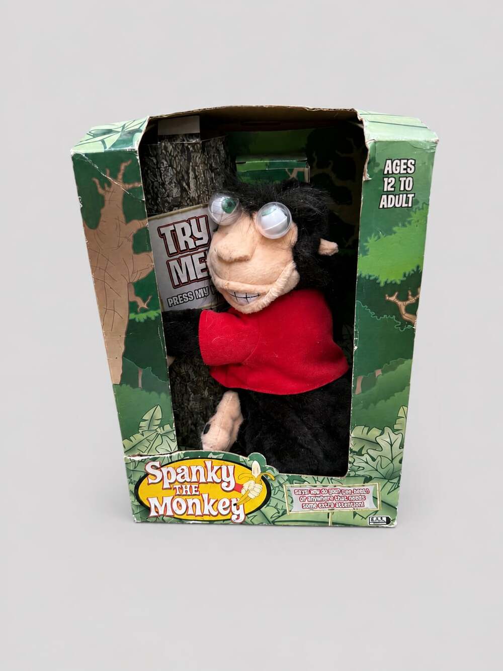 Gemmy Spanky The Monkey Animated Plush Toy